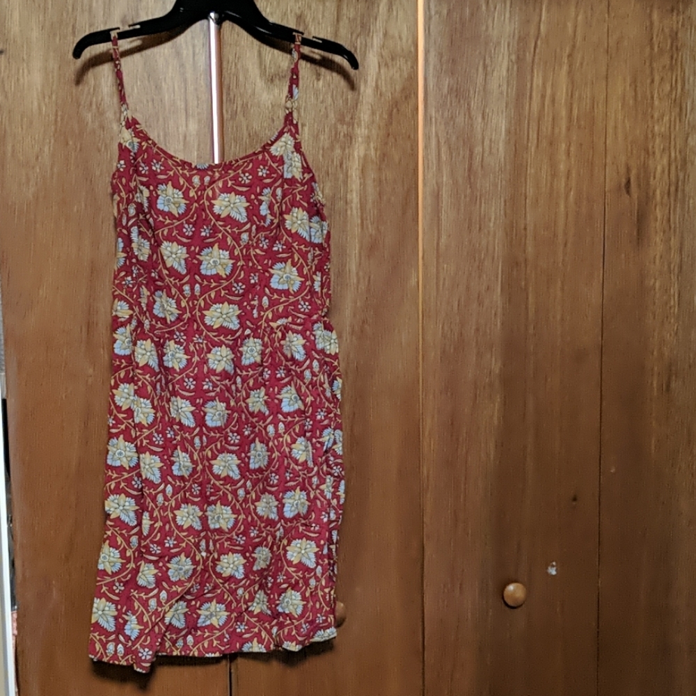 Floral dress (red, yellow, blue)
